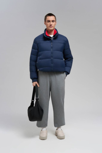 Утепленная куртка с воротником-стойкой