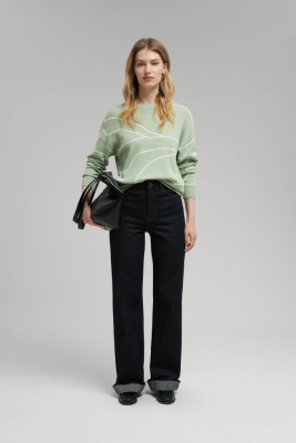 Легкий удлиненный джемпер с хлопком