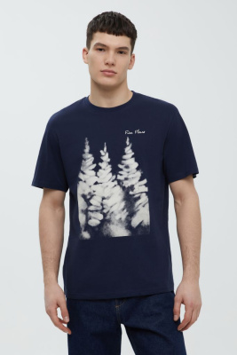 Футболка из хлопка с принтом