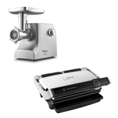 Мясорубка Moulinex ME856D32 + Электрогриль Tefal GC760D30