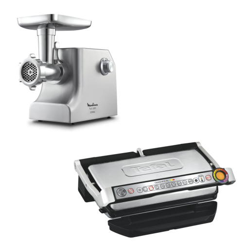 Мясорубка Moulinex ME856D32 + Электрогриль Tefal GC722D34