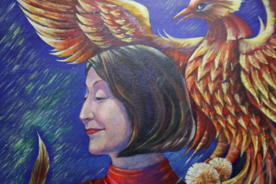 Связь земного и небесного: открылась выставка Лены Гоголевой «Люди и птицы» / Нарыйа Пахомова   