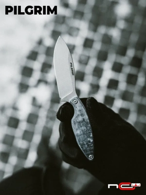 Нож Pilgrim LE Map, сталь AUS-8 BSW, CrazyFiber Micarta