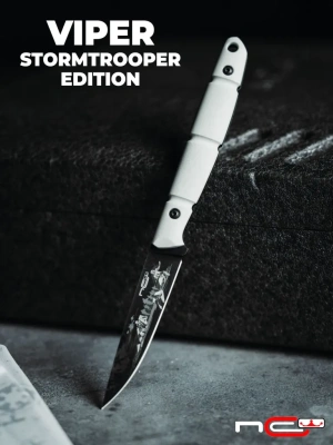 Нож Viper LE Stormtrooper, сталь AUS-10 BSW, рукоятка G10 White