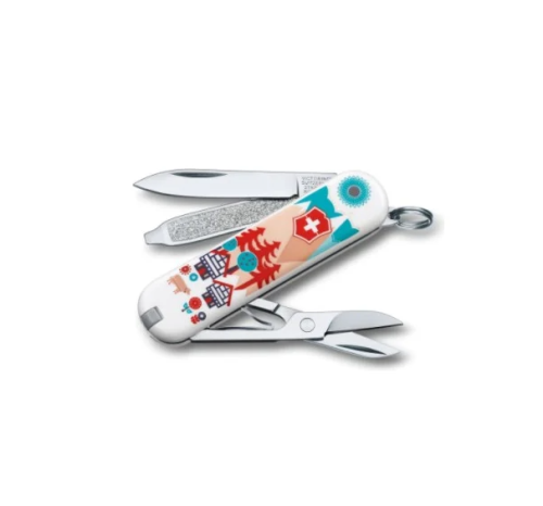 Нож перочинный Victorinox Classic LE2015 Swiss Village (0.6223.L1510) 7 функций 58мм
