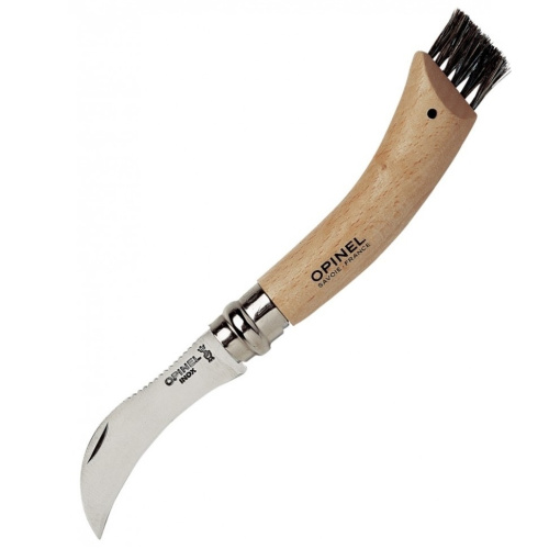 Нож грибной складной Opinel №8, нержавеющая сталь Sandvik 12C27, рукоять бук, картонная коробка