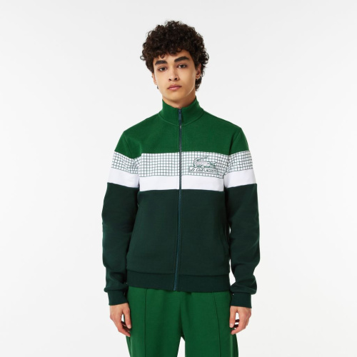 Мужская толстовка Lacoste приталенного кроя на молнии