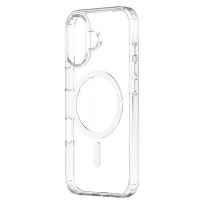 Чехол-накладка Clear Case Magsafe для iPhone 16 пластиковый (прозрачный)