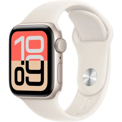 Смарт-часы Apple Watch SE Gen 3 40mm Starlight Aluminum Case with Starlight Sport Band (S/M)