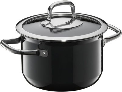 Кастрюля с крышкой Fusiontec Compact Black 24 см