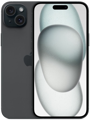 Смартфон Apple iPhone 15 Plus 256 ГБ MTXF3CH/A Чёрный (nanoSIM+nanoSIM, без RuStore)
