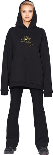 Худи «Дерево» унисекс чёрное, размер one size (S–XXL)