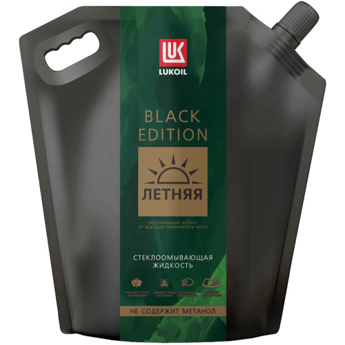 Стеклоомывающая жидкость летняя LUKOIL Black Edition 3,78 л