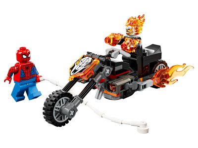 Super Heroes 76335 Конструктор Человек-паук против Призрачного Гонщика