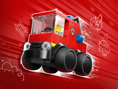 City 60482 Конструктор RIDES: Пожарная машина