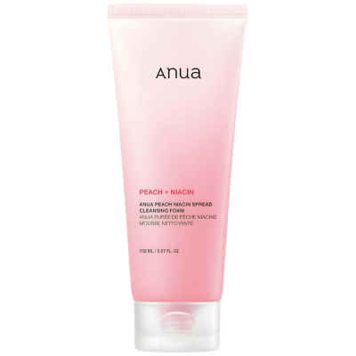 Пенка для умывания с ниацинамидом и персиком Anua Peach Niacin Spread Cleansing Foam