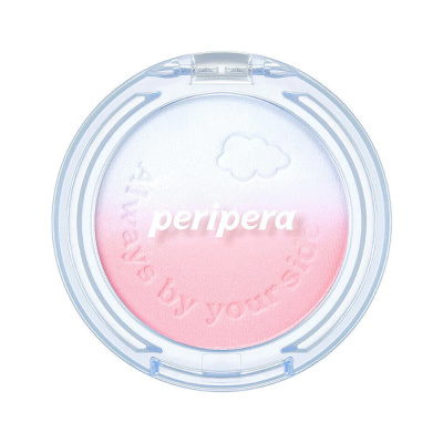 Двойные компактные румяна Peripera Pure Blushed Custom Cheek 01 Candy Pink