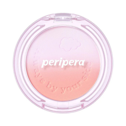 Двойные компактные румяна Peripera Pure Blushed Custom Cheek 02 Fluffy Peach