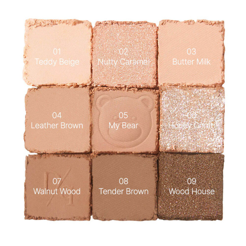 Палетка теней для макияжа глаз Dasique Shadow Palette 28 Brown Bear