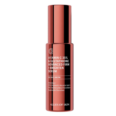 Сыворотка с 35% витамина C Allies Of Skin Vitamin C 35% & Glutathione Advanced Firm + Brighten Serum