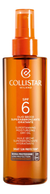Водостойкое сухое масло для загара Olio Secco Superbronzante Idratante SPF6 200мл
