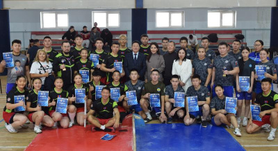 Дружеская командная встреча мас-рестлеров Монголии и АГАТУ /    