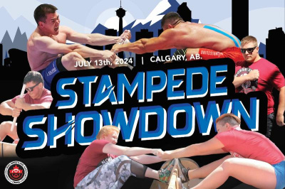 Мас-рестлинг впервые на ковбойском фестивале в Калгари /    