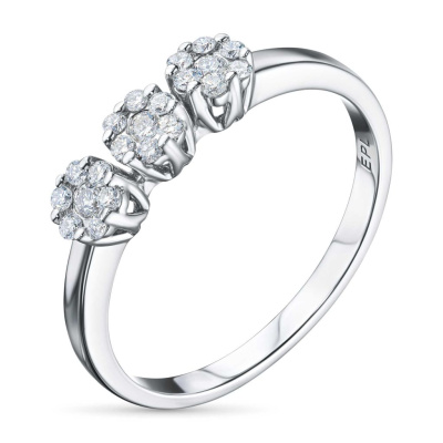 Кольцо из серебра э0612кц10173700_white