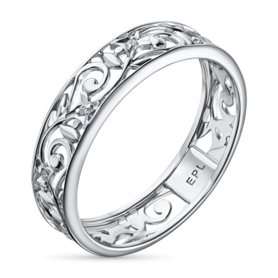 Кольцо из серебра э0612кц03152800_white