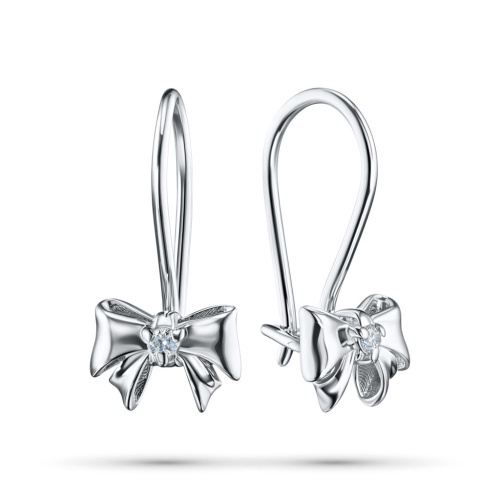 Серьги из белого золота с бриллиантами э0901сг07171400