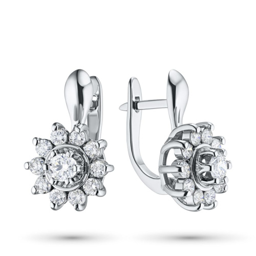 Серьги из белого золота э4712сг04202940