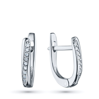 Серьги из серебра с бриллиантами э0601сг06210501