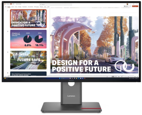Монитор 27" Lenovo ThinkVision P27QD-40 64B3GAT2EU 2560*1440, IPS, 16:9, 350cd, 1500:1, HDMI, DP, 120Hz, USB-C (DP), RJ45, USB-C, USB-B, 4*USB-A, lift