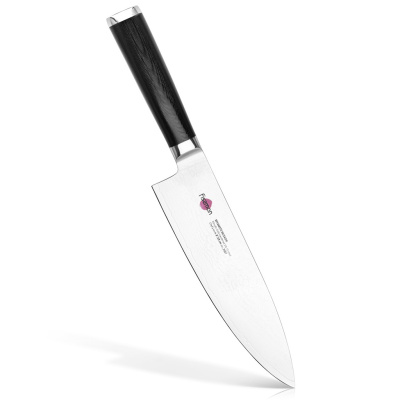 Поварской кухонный нож 20 см Kensei Musashi из дамасской стали