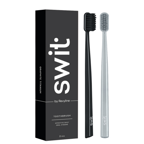 Набор зубных щеток SWIT by Revyline SM6000 SMART Graphite & Silver