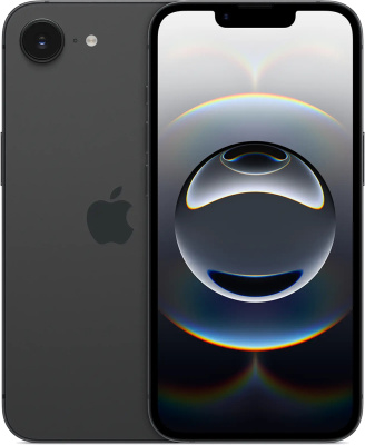 Смартфон Apple iPhone 16e 256 ГБ MD1T4J/A Чёрный (без RuStore, Nano+eSIM)