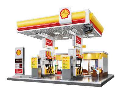 C66026W Конструктор Большая автозаправка Shell