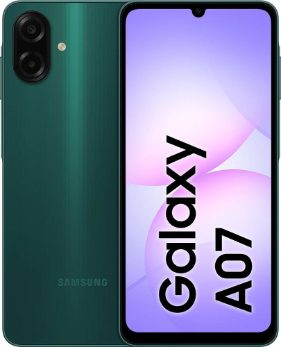 Смартфон Samsung Galaxy A07 128 ГБ зеленый