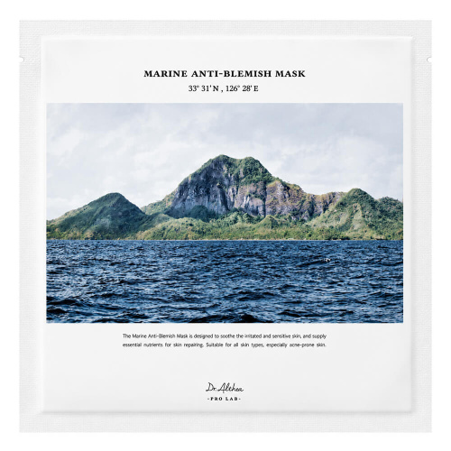 Успокаивающая тканевая маска для проблемной кожи Dr. Althea Pro Lab Marine Anti-Blemish Mask