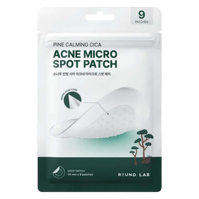 Локальные патчи с микроиглами от акне Round Lab Pine Calming Cica Acne Micro Spot Patch