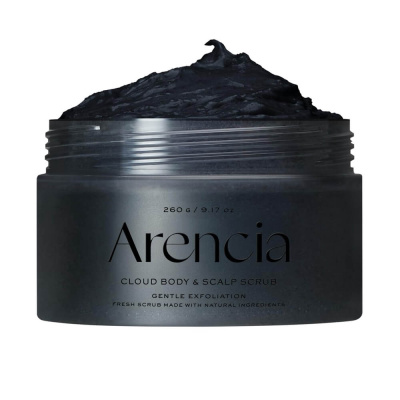 Парфюмированный скраб для тела и кожи головы Arencia Fresh Cloud Body & Scalp Scrub Black Tea & Yuzu