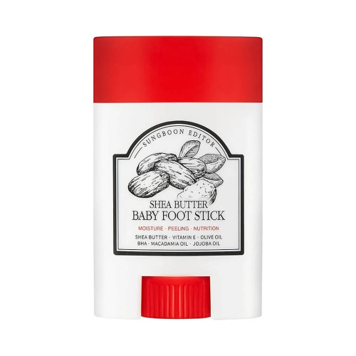 Смягчающий пилинг-стик для ног Sungboon Editor Shea Butter Baby Foot Stick