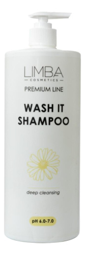 Шампунь глубокой очистки для натуральных волос Premium Line Wash It Shampoo 1000мл