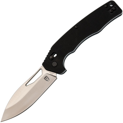 Складной нож Obertech ns-01 Drop point satin, сталь VG-10, рукоять G10, черный