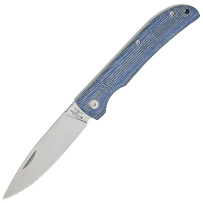 Складной нож Bear & Son Cutlery Slip Joint, сталь D2, рукоять микарта, синий