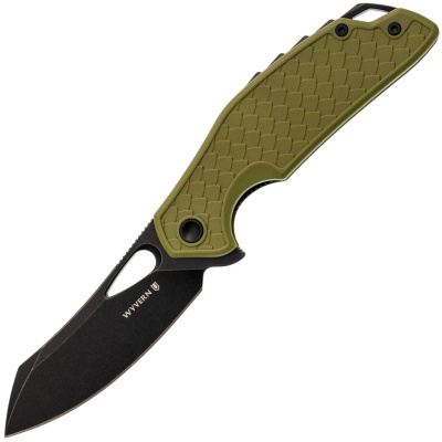 Раскладной нож Mr.Blade Wyvern blackwash сталь AUS-8, рукоять Olive FRN