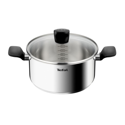 Кастрюля Confidence 24 см со стеклянной крышкой G7644674, 5.4 л