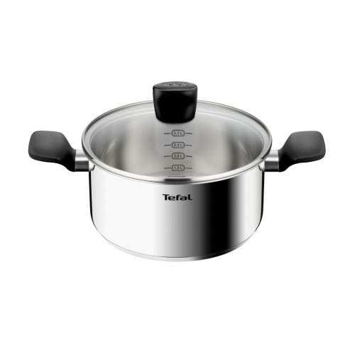 Кастрюля Confidence 20 см со стеклянной крышкой G7644474, 3.1 л