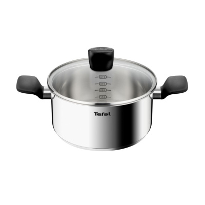 Кастрюля Confidence 20 см со стеклянной крышкой G7644474, 3.1 л