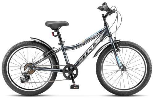 Детский велосипед Stels Turbo 230 V 20, год 2026, цвет Серый